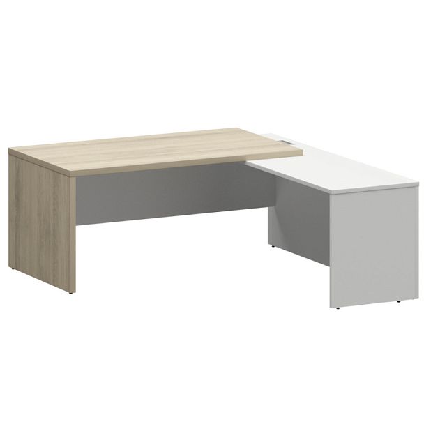 Стол руководителя правый KZP-18R Кронберг/Белый 1800x2000x750 Кортез - Вид 1