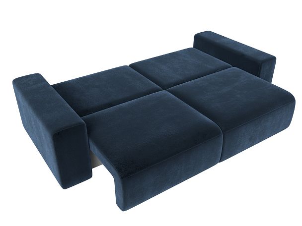 Диван прямой Лига-036 НПБ Классик Велюр синий - Вид 9