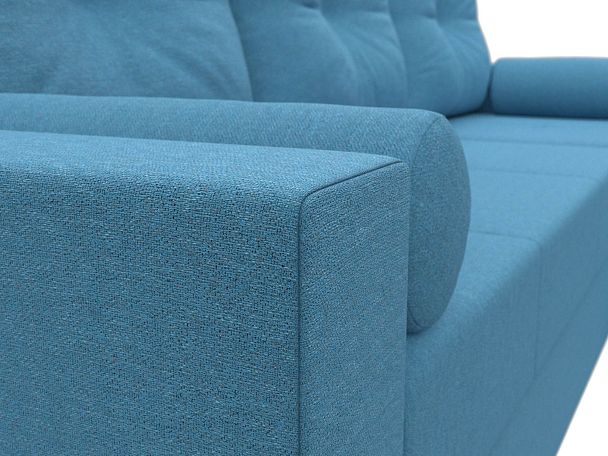 Диван угловой Верона Лайт правый угол Рогожка голубой - Вид 4