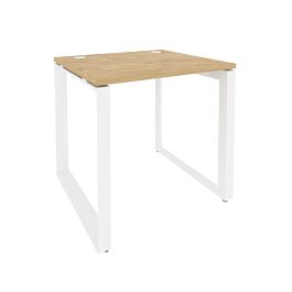 Onix Стол рабочий на О-образном м/к O.MO-SP-0.7 Тиквуд светлый/Белый металл 780*720*750 - Фото предпросмотра