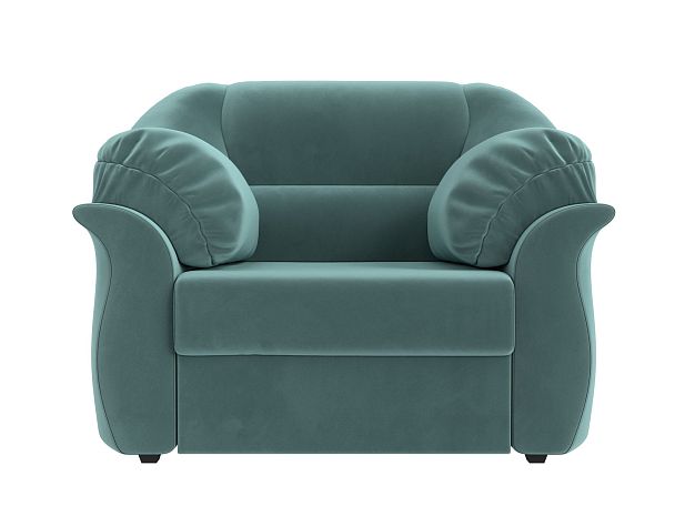 Кресло Карнелла (полностью велюр бирюзовый) - Вид 2