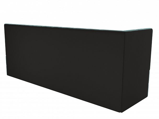 Кухонный диван Бриз с левым углом (полностью велюр бирюзовый) - Вид 7