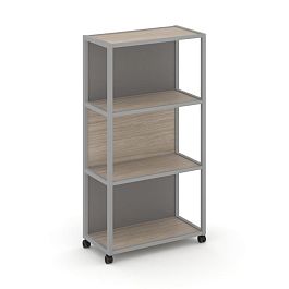 Shelf Mobile Стеллаж 4 уровня 1 секция VR.LT-STK-404.06 Дуб Аттик/Металл Серый/W-11 600*400*1523 - Фото предпросмотра