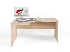 UNITY PC4-16 L ДУБ СОНОМА Офисный стол угловой Левый 1600х1100х750 - Фото предпросмотра