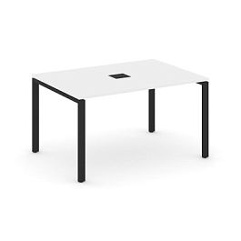 Стайл Проджект Стол переговорный SN-6P.SPRG-001 Белый/Металл Черный 980*980*750 - Фото предпросмотра