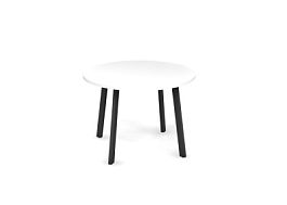 MATRIX 121S500 Стол переговорный 1100х1100х775 Белый/Темно-серый - Фото предпросмотра