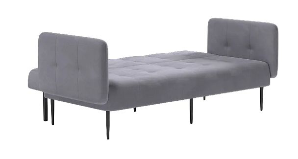 Monaco диван-кровать прямой с подлокотниками, трехместный, бархат 03 - Вид 7