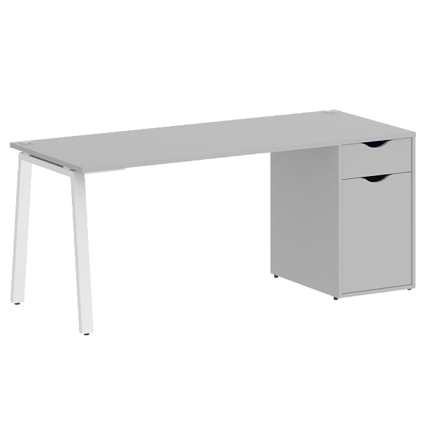 Home Office Стол письменный VR.SP-3-178.1.A Серый/Белый металл 1780*720*750 - Вид 1