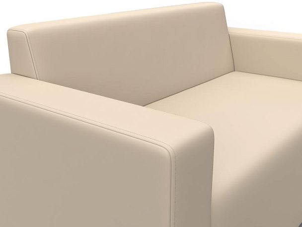 Диван прямой Лига-093 Экокожа бежевый - Вид 4