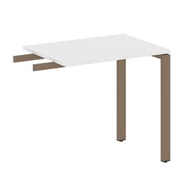 Metal System Приставной элемент на П-образном м/к БП.ПР-2 Белый/Мокко металл 800*600*750 - Фото предпросмотра