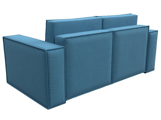 Диван прямой Куба мини Рогожка голубой - Вид 6