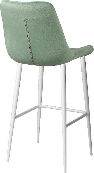 Барный поворотный стул Эйден, Confetti aquamarine/белый - Вид 5