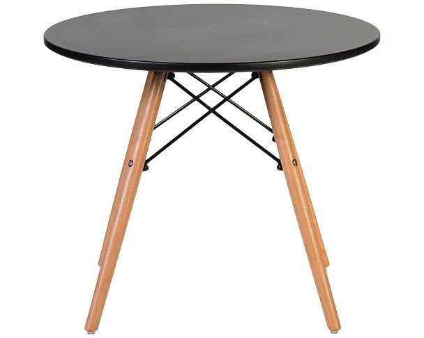 Стол журнальный DOBRIN SHELLEY (ножки светлый бук, цвет чёрный) - Вид 3