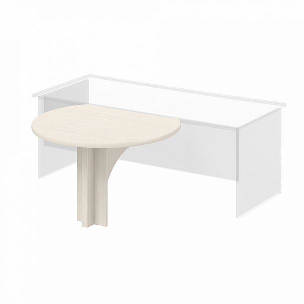 Конференц стол "Лидер" ПК-ЛДР-ПР100х118/38-В1-30 дуб альпийский - Вид 1