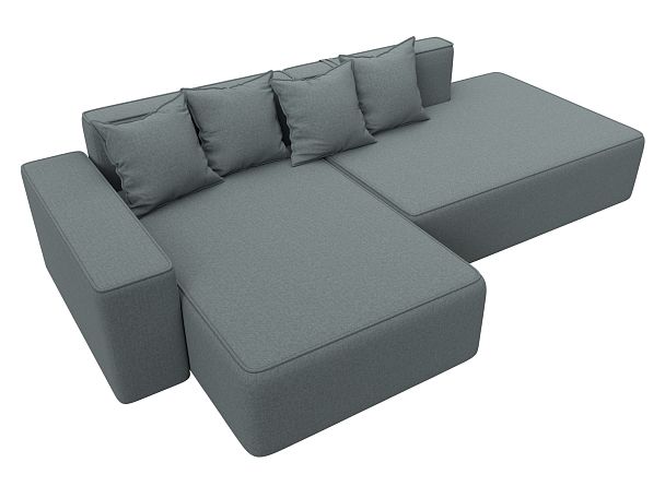 Диван угловой Лига-079 угол левый Рогожка серый - Вид 6
