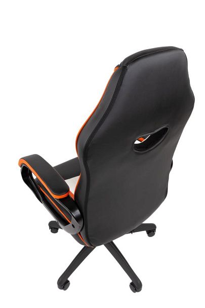 Кресло Chairman game 16 Россия экокожа черный/оранжевый/белый - Вид 10
