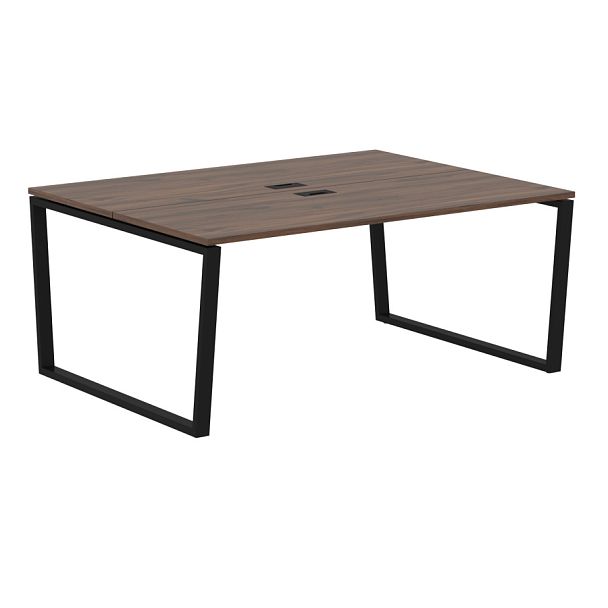 Стол 2-х местный EVWST 1713 Дуб Денвер тёмный/Черный 1760х1346х750 EDIS - Вид 1