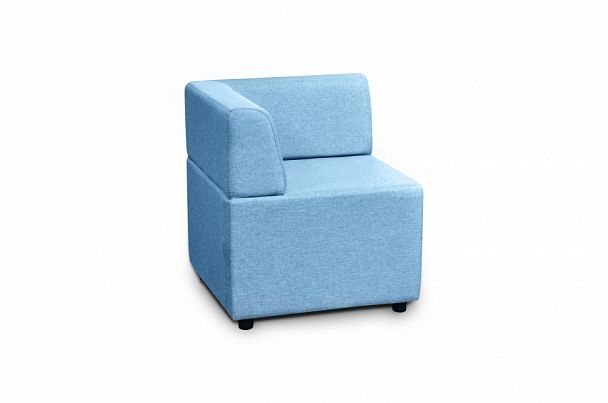 Гамма Модуль угловой 650х650х700 ткань голубой "Диваны" ТК-002120400816 голубой - Вид 1