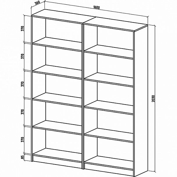 Шкаф для белья Бостон-16 - Вид 2