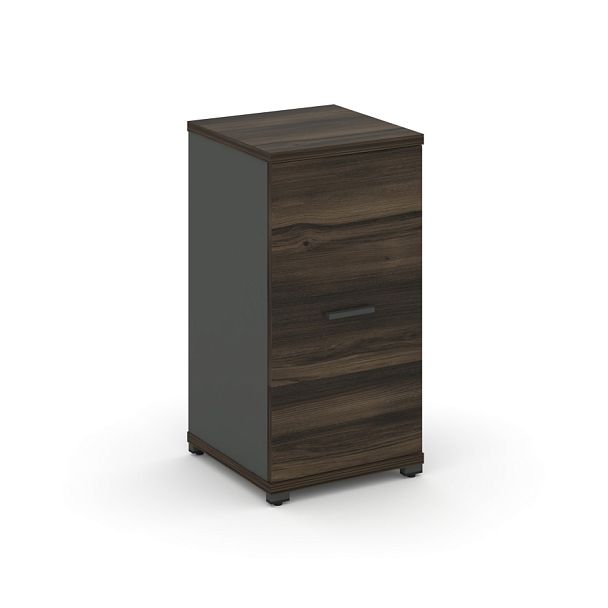 Concept Шкаф 1 узкая секция, 2 ниши CN.STU-213 A Дуб Мали/Антрацит/Металл Антрацит 420*420*818 - Вид 1