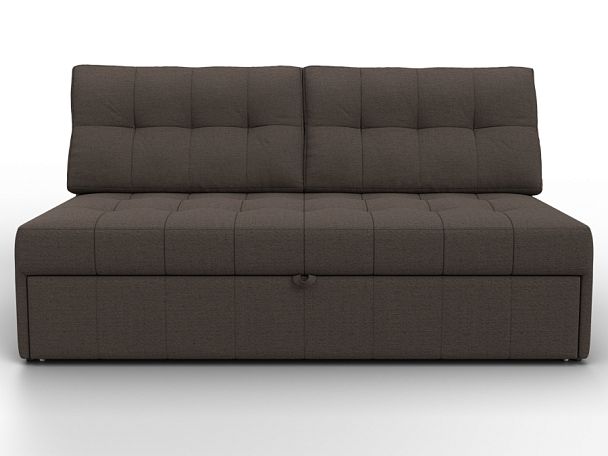 Диван прямой Лига-107 (160) Рогожка коричневый - Вид 2