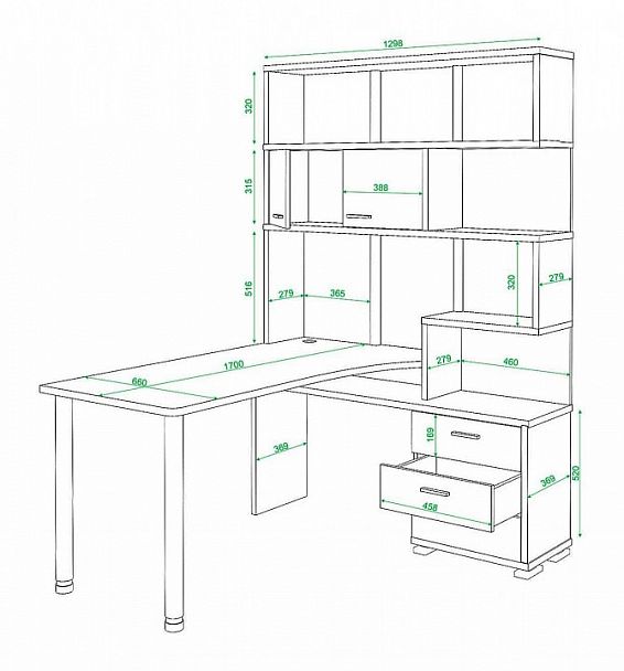 Стол компьютерный Домино СР-420170 Венге правый - Вид 5