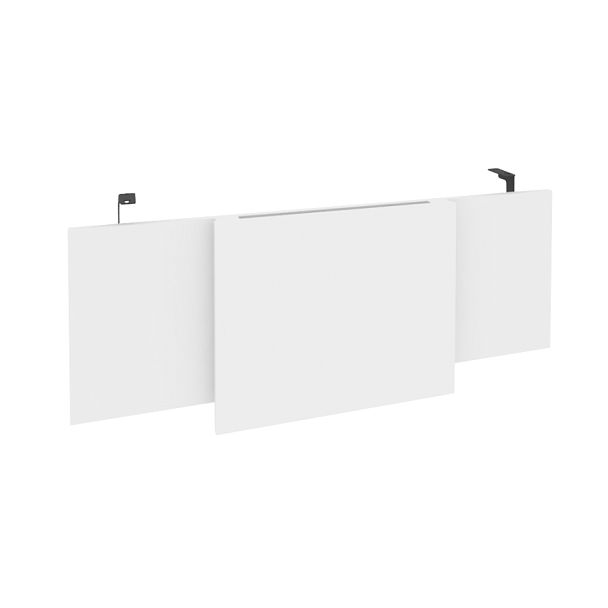 Onix Direct Царга стола руководителя O.M-CSR-3 Белый бриллиант/Антрацит металл 1140*450*54 - Вид 1