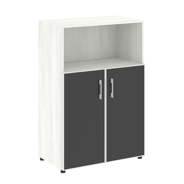 Yalta Шкаф LT.ST-2.2 R black Снежная патина/Стекло black 800*450*1195 - Вид 1