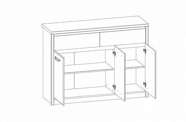 Тумба Jazz 3D2S - Вид 2
