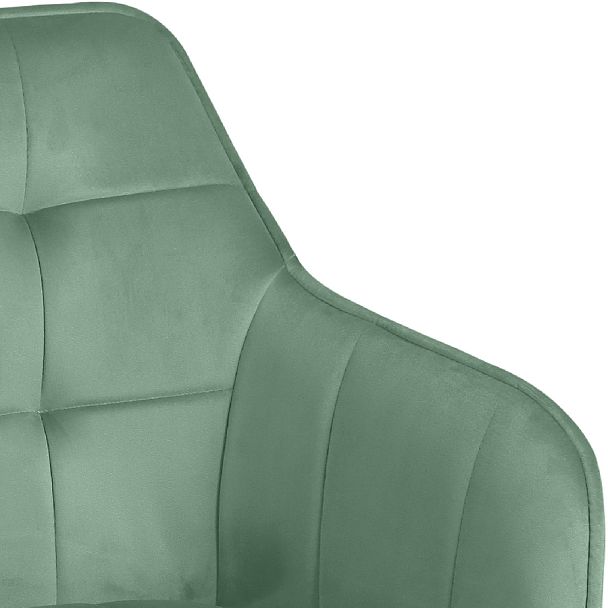 Комплект барных поворотных кресел Мони К, Confetti aquamarine/черный, 2 шт. - Вид 9