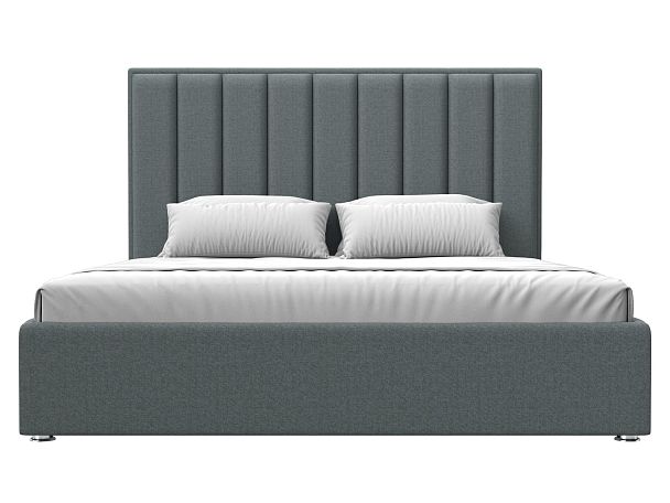 Кровать интерьерная Афродита 180 Рогожка серый - Вид 2