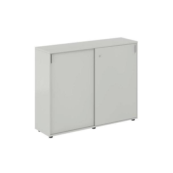 Шкаф купе 1438х400х1125 средний, с замком / корпус цвет: серый бархат, двери цвет: серый бархат Сигма / Sigma - Вид 1