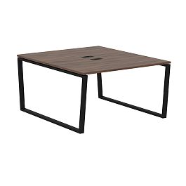 Стол 2-х местный EVWST 1316 Дуб Денвер тёмный/Черный 1360х1606х750 EDIS - Фото предпросмотра