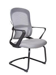 Кресло офисное / Play CF grey / черный пластик / серая ткань / серая сидушка - Фото предпросмотра