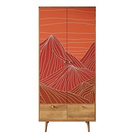 Шкаф двухстворчатый Berber принт 49 арт BB16/Print_49 - Фото предпросмотра