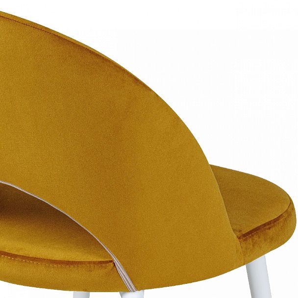 Стул кухонный Рэди горчичный велюр/белый - Вид 9