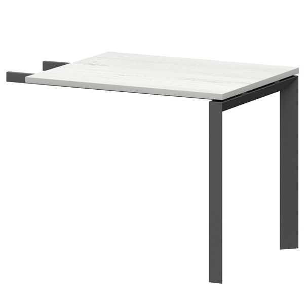 Бриф-приставка на металлокаркасе НТМПБ.П-709 Сосна винтер/Антрацит 900x730x750 Аргентум-МП - Вид 1