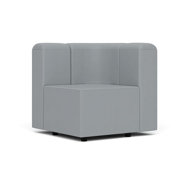 Угловая секция Юнона Un/ygl экокожа светло-серая CN1132 - Вид 1