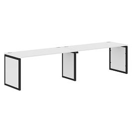 Стол 2-х местный XQPWST 3270 Белый/Антрацит 1600х700х750 XTEN-QP - Фото предпросмотра