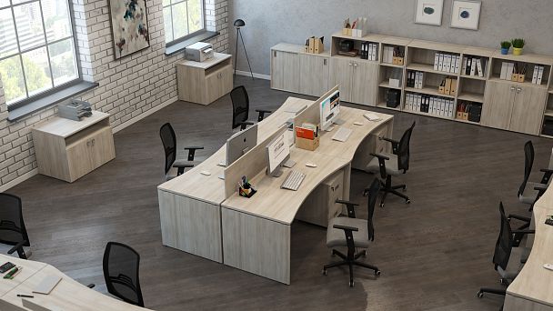 Комплект фасадов стеклянных Tess Wood 90x0,5x76 стекло - Вид 3