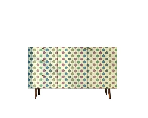 Комод Berber с двумя дверками и ящиками принт 24 арт BB17/Print_24 - Вид 1