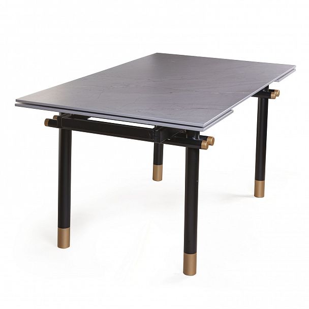 Стол обеденный Trump (160+40+40), керамика серая - Вид 3