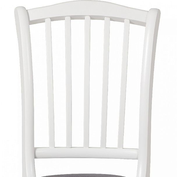 Комплект деревянных стульев с мягким сиденьем Элин Белый/Серый велюр, 4 шт. - Вид 7