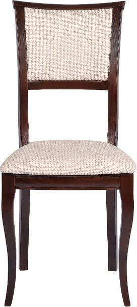 Комплект деревянных стульев с мягким сиденьем Камир Темный орех/Кремовая рогожка, 4 шт. - Вид 2