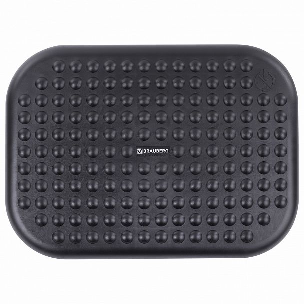 Подставка для ног BRAUBERG офисная, 45х33 см, регулируемый угол наклона, рифленая, черная, 531495 - Вид 4