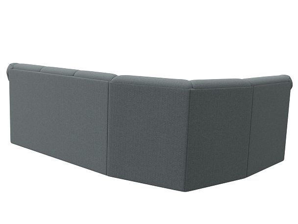 Диван угловой Карнелла левый угол Рогожка серый - Вид 6