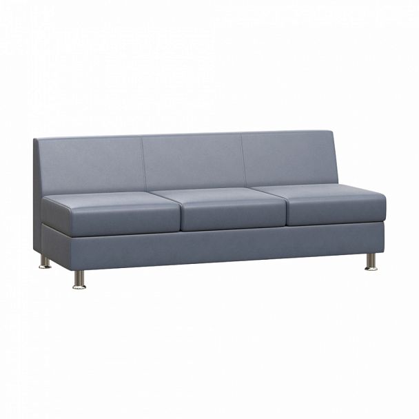 Диван без подлокотников трехместный "PRIME" PR.D-3 серый кз - Вид 1