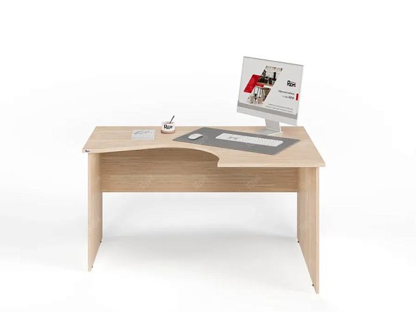 ЛАЙТ / LIGHT RLG005-14x11R Угловой стол 140x100x75 Дуб Сонома - Вид 2