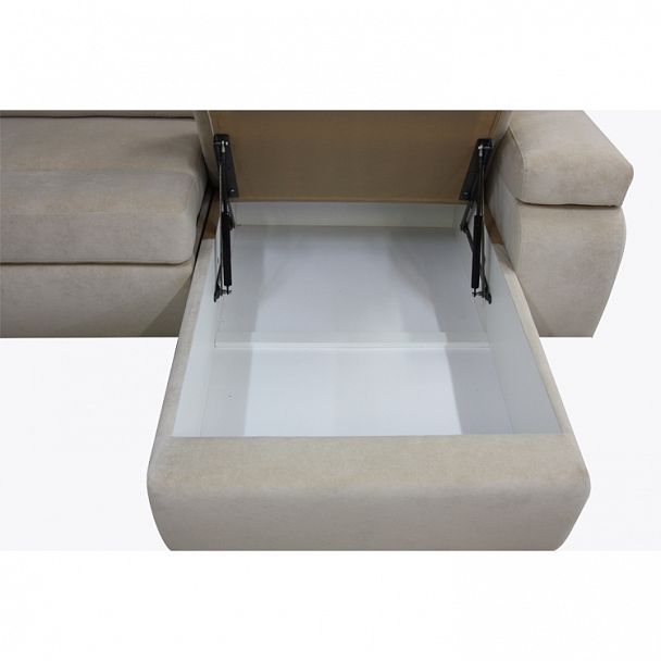 Угловой диван "Милан 2" с оттоманкой и баром 2 - Вид 6