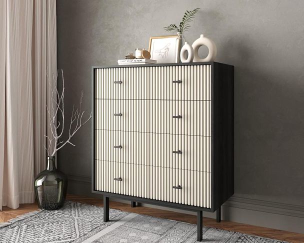 Комод на восемь ящиков Emerson арт EM20/milky/L - Вид 3